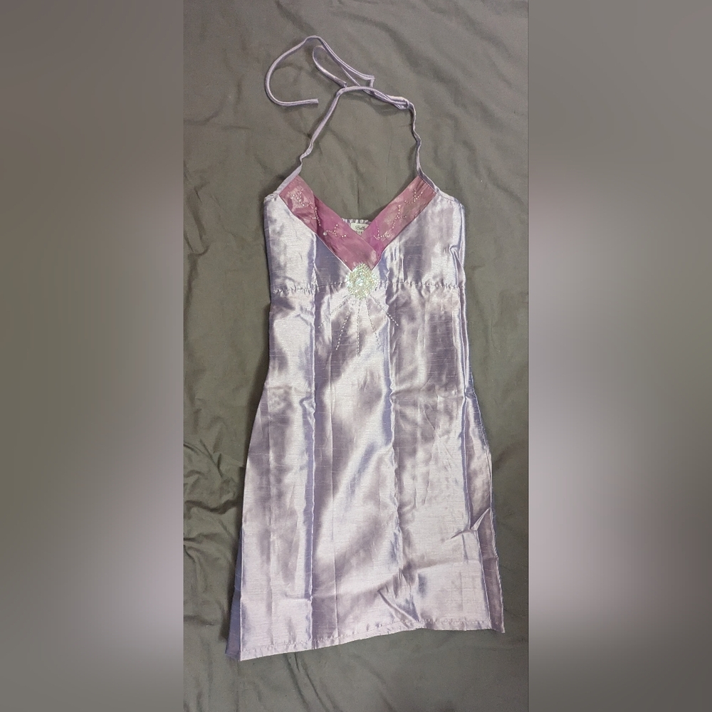Elegant Purple Party Dress